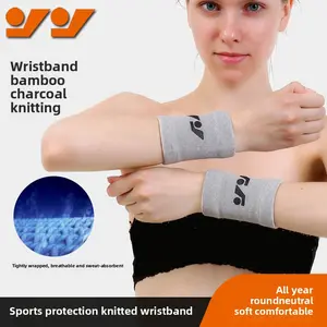 Bamboo charcoal wrist protector Thin sports knitted warm wrist protector