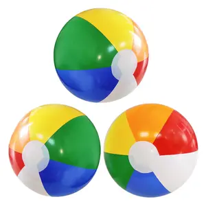 3-Pack Colored Inflatable Beach Balls for Kids, 30cm (11.8) Blow-Up Pool Toys, Inflatable Pool Fillers, Hawaiian Tropical Theme Party Decorations & Favors