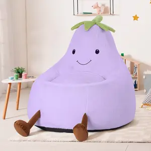 Kids Bean Bag Chair, Stuffed Toddler Bean Bag Sofa with Filler Bean Bag Chair for Boys and Girls, Lazy Sofa with Pocket Floor Chair for Gaming, Reading