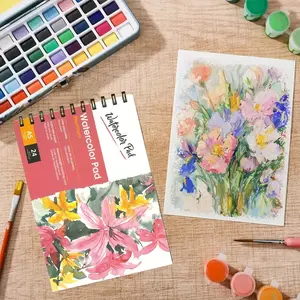 High-Quality Daffodil Cover Sketchbook, Thick Paper Art Drawing Book, Student Practice Notebook, Ideal for Artists and Students