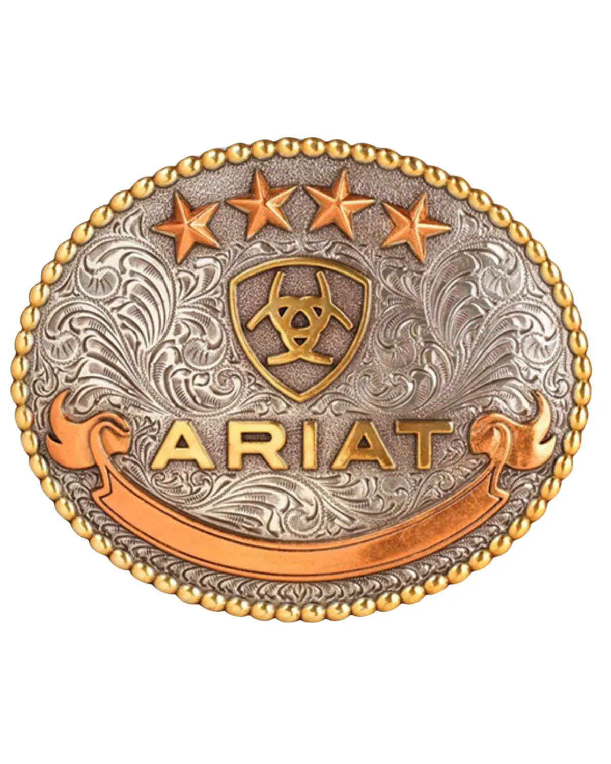 Ariat Men's Men'S Stars Oval Belt Buckle - A37055