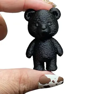 Fuzzy bear figurine