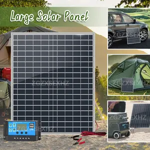 20W Solar Panel Lightweight and portable for outdoor, camping, RV, rooftop, farm, emergency power Portable Solar Panels
