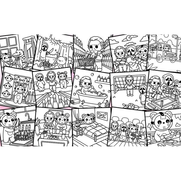 Cutest Serial Killers at the Office: A Bold & Easy Coloring Book of Adorable Corporate Murder: 30+ Illustration Of Stress relief for adults with cute ... homicidal (CUTEST SERIAL KILLER SERIES -) Paperback