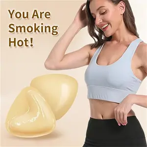 Push Up Sticky Inserts Double Sided Self Adhesive Bra Ultra Boost Invisible Bras Pad for Women Silicone Push-Up