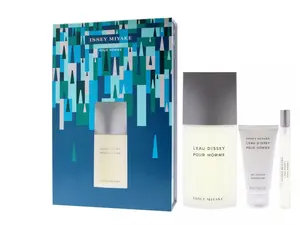 L'Eau D'Issey by Issey Miyake 3pcs set ( 4.2oz EDT Spray + 1.6oz S/G = .33oz EDT Mini Spray ) for MEN