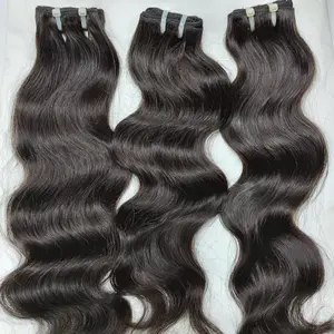 North Indian Raw Wavy Hair Bundle - Natural Hair from Pure North Indian Donors - Radiant, Tangle-Free, Luxurious Look
