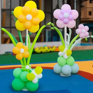 Floor-Standing Small Flower Balloon Chain, School Decor, Kindergarten Decoration, Festival Decor, Wedding Path Guide, Classroom Setup