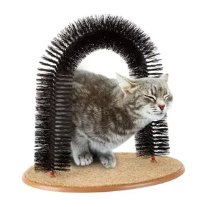 Cat Self-Groomer Bristol Ring Brush, Effective Grooming Tool for Cats, Durable Design, Easy to Use, Perfect for Daily Care, Groomer Tools