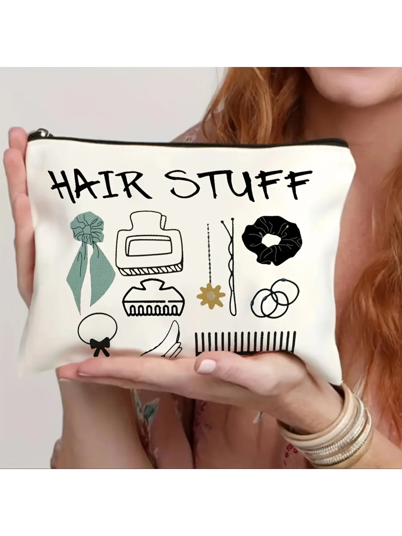 Cosmetic Travel Bag, Zippered Makeup Pouch, Toiletry Bag, Pencil Case, Organizer Bag, Women'S Clutch Storage Bag, Perfect Gift for Friends, Teachers, And Exquisite Presents