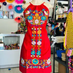 Red dress Amazing Tradicional Mexican Dress size Meduim