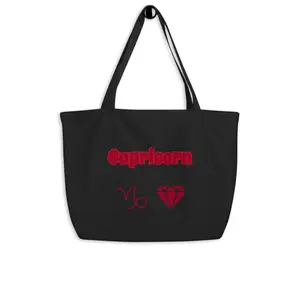 Large Birthstone Capricorn Tote Bag