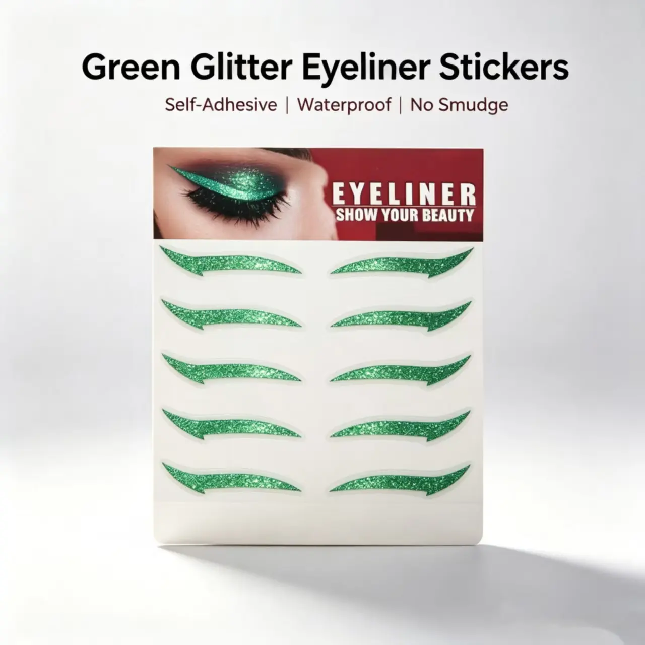 Double Eyelid Self-Stick Tape, 5 Pairs of Lightweight, Easy-to-Apply Multi-Color Stickers - Waterproof for a Vibrant Stage Party Look