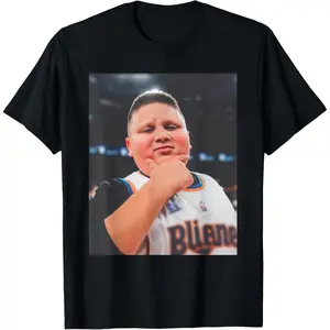 Funny Meme Rizzler Iconic Portrait Joke Teen Boys Men T-Shirt