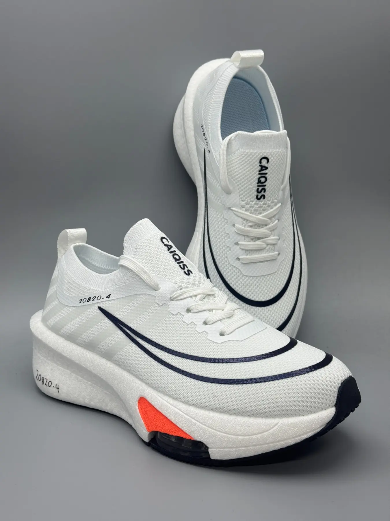 Unisex Fluorescent Air Cushion Racing Sports Shoes Running Athletic Shoes Sporty Running Shoes Knit Upper Professional Style Night Running/Advanced Training Running Trainers Running Sneakers - KnitAirCushion,BreathableAnti-SlipLightweightShockAbsorption