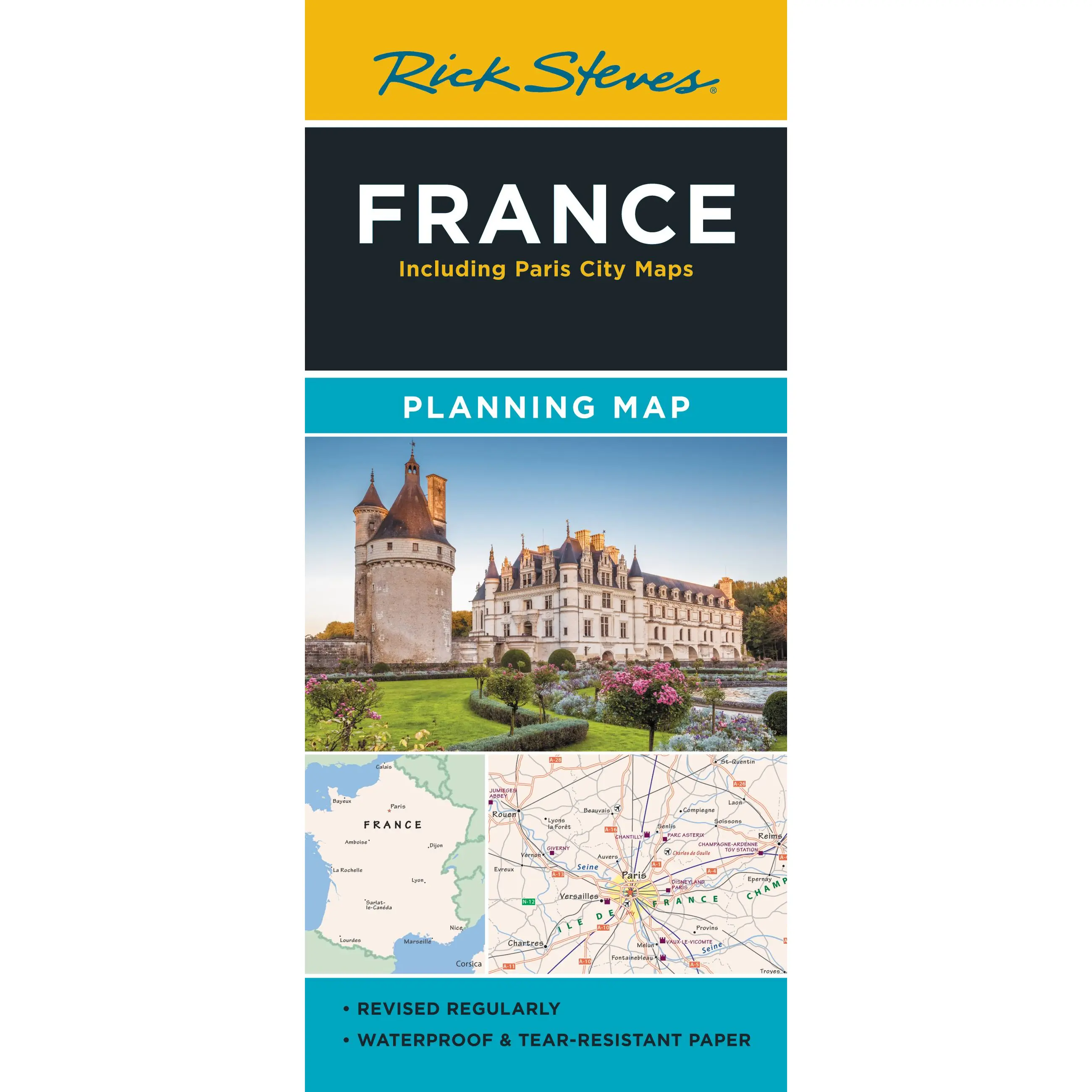 Rick Steves France Planning Map by Rick Steves [Hardcover Book]