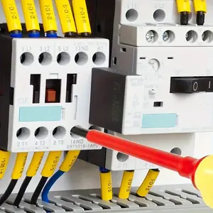 Insulated Electric Screwdriver Set, 13-Piece Professional Crv Steel Magnetic Cross-Head Interchangeable Screws, Durable Design with Storage Box