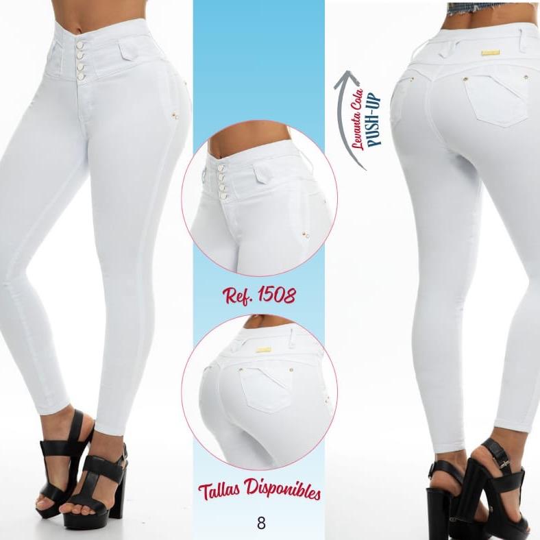 Diseñados con pinzas estratégicas que realzan tus glúteos de forma natural jeans Colombianos