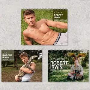 Robert Irwin 2026 Calendar - Robert Irwin Wildlife Photographer Calendar, Zoo Lover Gift, Nature Inspired, Animal Lover Gift, Wildlife Conservation, Celeb Merchandise, Pop Culture Calendar