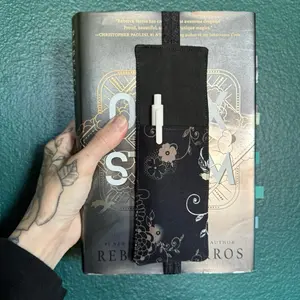 Elastic Pen Bookmark holder for book, notebook, journal - handmade