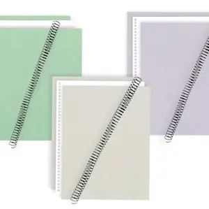 Spiral Binding Kit - 2 Cardstock Covers, Binding Coil and Prepunched Paper - No Machine Needed to Create Professional Bindings
