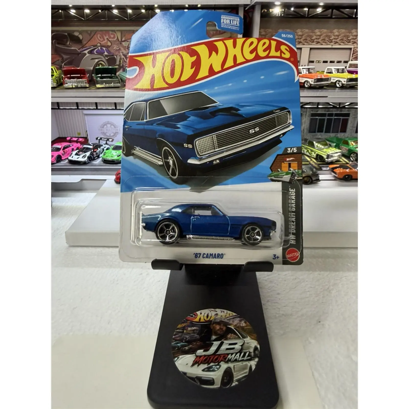 Hot Wheels 1973 Camaro Diecast Model Car - Blue Color - 3/6 Series - Collectible Toy for Kids and Adults