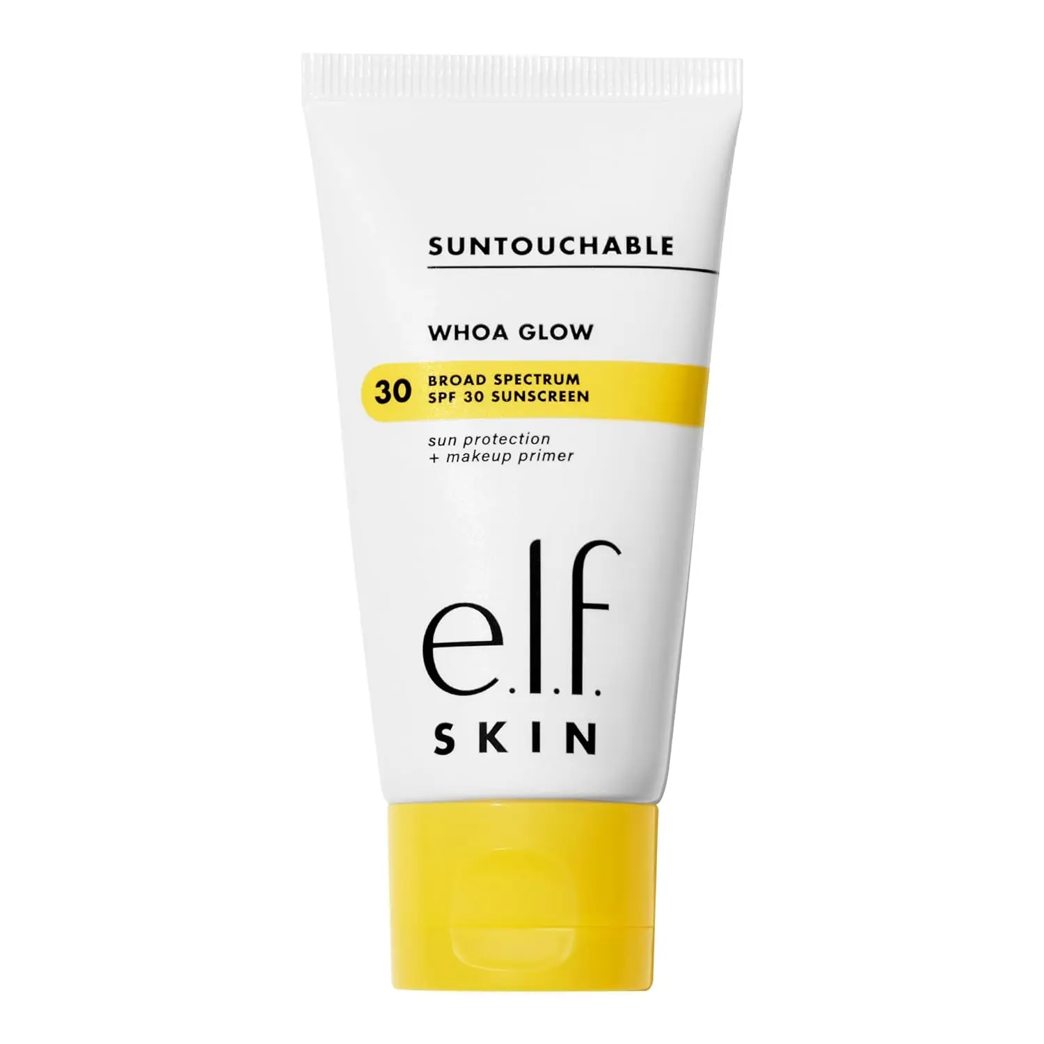 e.l.f. SKIN Suntouchable Whoa Glow SPF 30, Sunscreen & Makeup Primer For A Glowy Finish, Made With Hyaluronic Acid, Vegan & Cruelty-Free, Packaging May Vary, Sunbeam Facial Skincare