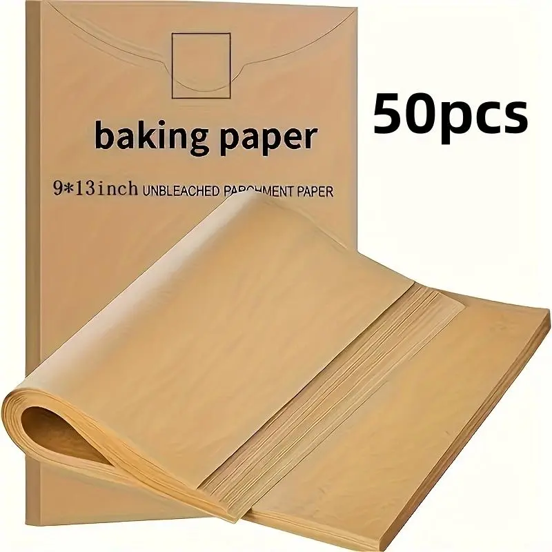 Baking Paper, Non-stick Parchment Paper, Baking Paper for Baking, Cooking, Grilling, Air Fryer, Steaming, Deep Fryer, Parchment Paper Sheets, Nonstick Baking Paper