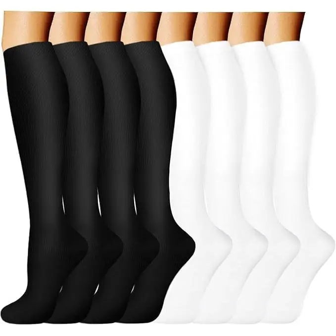 Solid color 8 pairs (4 black+4 white)