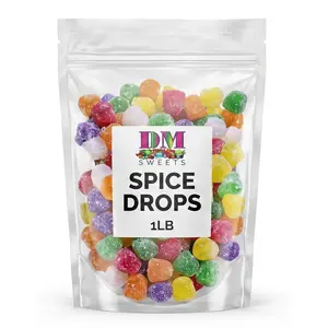 Spice Drops – 1 lb Bulk Bag of Assorted Spiced Gumdrops – Sugar‑Sanded Chewy Candy in Cinnamon, Clove, Wintergreen, Anise, Spearmint & Peppermint – Classic Old‑Fashioned for Snacking