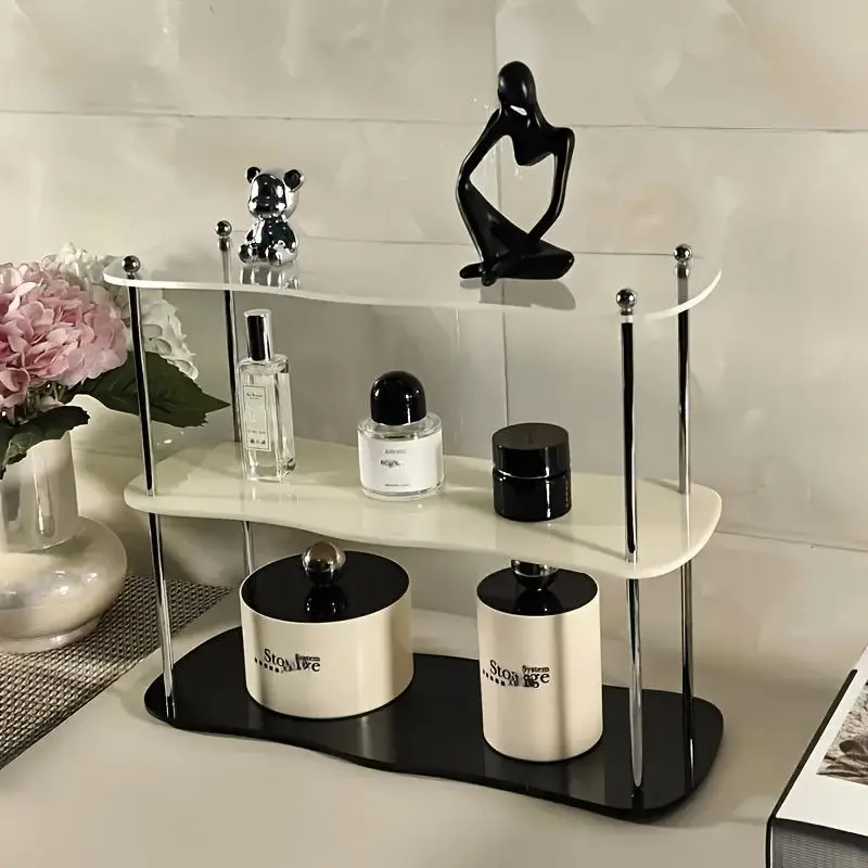 Desktop Perfume Display Stand, 1 Count Modern Cosmetic Storage Rack, Multifunctional Storage Holder for Home & Office, Home Decor Organiser, Cosmetics Organizer Storage, Cosmetic Organizers, Versatile Organizer