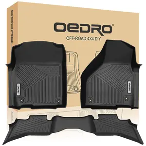 YITAMOTOR Custom Fit Floor Mats for Dodge Ram 1500 Quad Cab, Dodge Ram 1500 Classic Quad Cab, All Weather Front & 2nd Seat Floor Liners