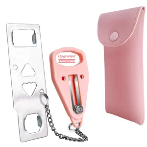 "Travel-Sized Door Lock – Extra Security for Hotels, Homes & Dorms | No-Tool Installation