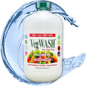 VegWASH Raw Produce Cleaner Concentrate (Unscented) - 19 Fl Oz in Plastic Bottle