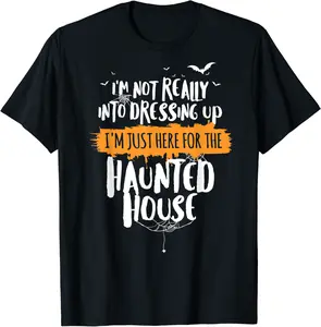 Funny Halloween Shirt Here for Haunted House T-Shirt - Phoebeumba Shop 90B08G2F36N5
