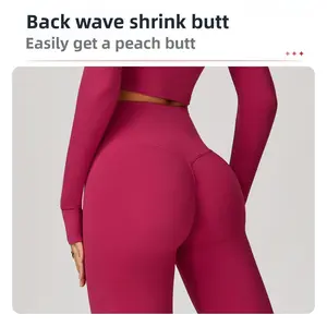 Running cloud feeling quick-drying fitness pants breathable outside wear tight sweatpants high waist hip yoga pants