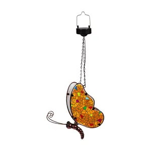 Plow & Hearth Solar Glass Mosaic-Style Hanging Critter