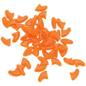 VOCOSTE Portable Anti-scratch Pet Nail Caps for Dog Large Orange 50 Pcs