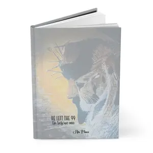 Hardcover Journal – "He Left the 99 to Rescue Me" Faith Prayer Notebook