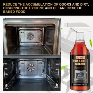 [Oven | Grill Cleaner] Oven and Grill Cleaner | Decontamination Deodorization Odor Remover | No Residue, Suitable for Linoleum Surfaces, Kitchen Stains