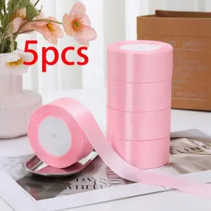 Solid Color Decorative Ribbon (5 Rolls), DIY Decorative Ribbon, Decorative Ribbon for Wedding Party Cake Gift Packaging, Gifts & Wrapping Supplies  valentine gifts valentine gift ideas galentine's gifts for girls bedroom decor