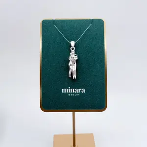 950 Silver Couple and Love Pendant - Luxurious 950 Silver Design for Couples and Lovers - Perfect Gift for Anniversaries and Special Occasions