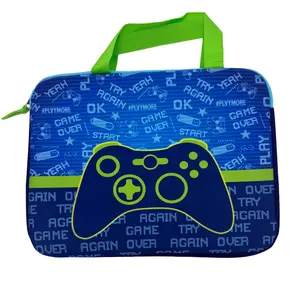 14" Neoprene Chromebook Laptop Sleeve, Computer Cover with Video Game Controller Design, Computer Covers