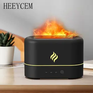 Flame Design Air Aromatherapy Humidifier, Quiet Operation Essential Oil Diffuser with Timer Design, Suitable for Home, Office, Yoga