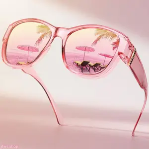 2026 New Oversized Polarized Fit-Over Sunglasses for Women with UV400 TAC Lens for Daily Commute and Driving Euro Style Light Luxury Summer Cute US Design