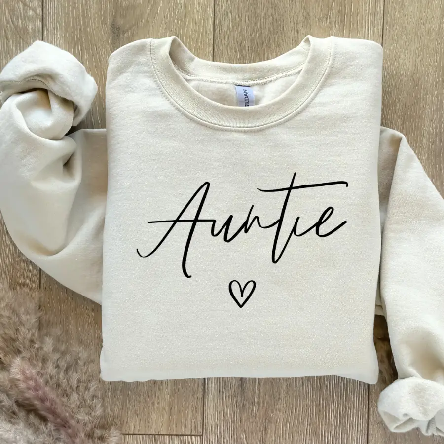 Auntie Sponge Fleece Hoodie Sweatshirt, Aunt hoodie, best auntie hoodie, Mothers day, Aunt sweatshirt Womenswear Forest