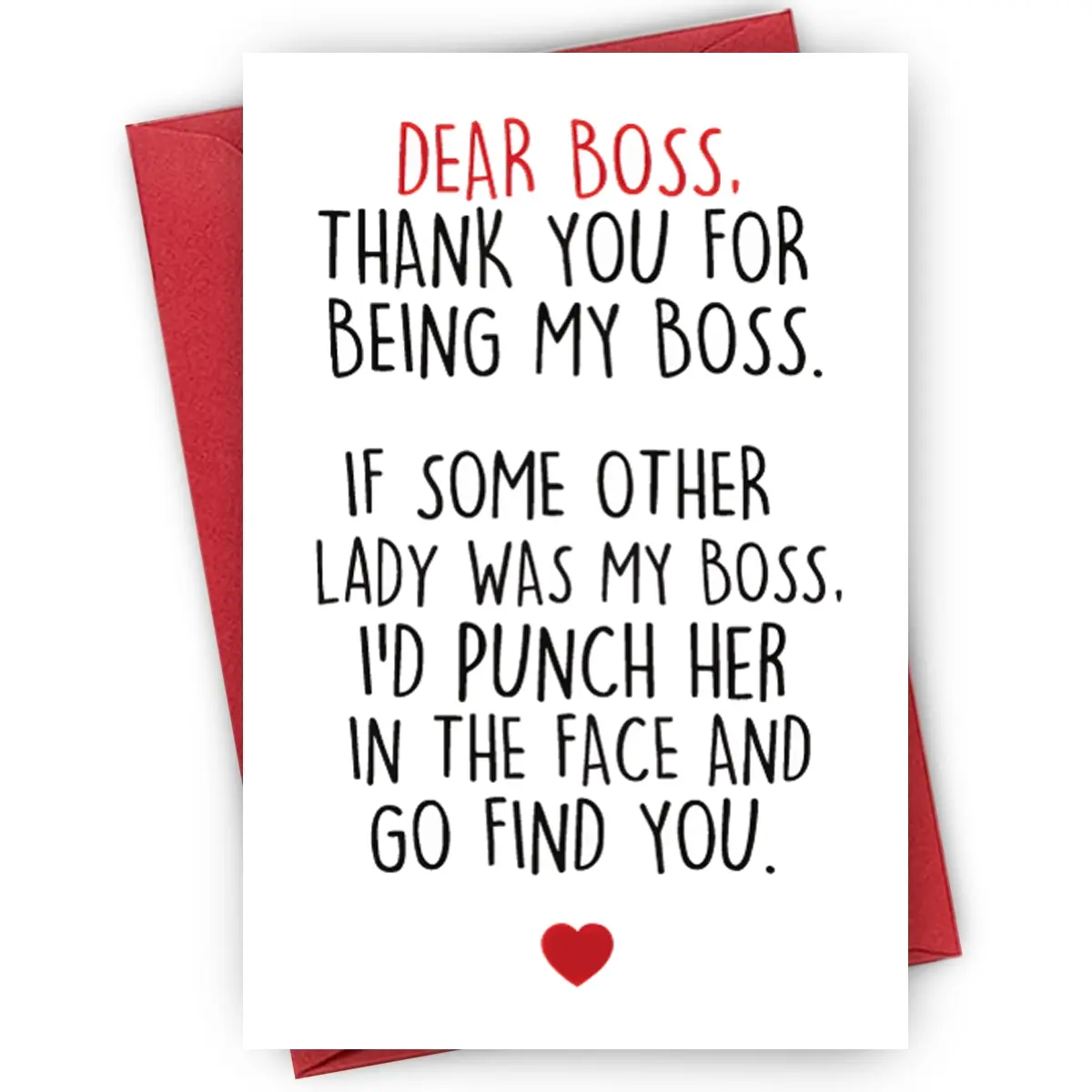 Greeting Card with Envelope, 1/3/5 Counts Letter for Boss Pattern Card, Thank You Card, Thanks Card, Birthday Card, Anniversary Card, Gift for Boss, Custom Message Card, Quote Cards