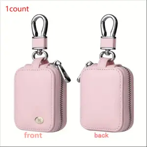 Earphone Protective Case with Keychain, 1pc PU Leather Wireless Earphone Protective Case, Earphone Headphones Protector Cover for AirPods 1/2/3/Pro/Pro 2, Headphone Storage