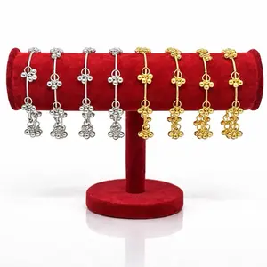 Kasmiri Gugru Bangles 4 Pcs Set - Elegant Gold & Silver Color Jewelry for Women, Versatile for Special Occasions & Everyday Wear, Perfect Gift, Classic Look, Timeless Appeal