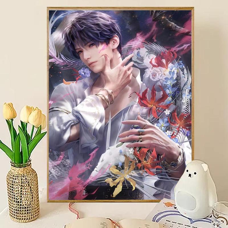 R-Rafayel Love And D-Deepspace Poster Sticky Wall Art Printing Waterproof Modern Aesthetic Home Living Bedroom Decor Trendy Room Decoration Gift Durable High Quality